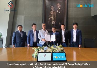 Impact Solar และ Blockfint ร่วมมือกันเพื่อพัฒนาระบบ Peer-to-Peer Energy Trading (“P2P”) ภายในสวนอุตสหากรรมเครือสหพัฒน์ ศรีราชา